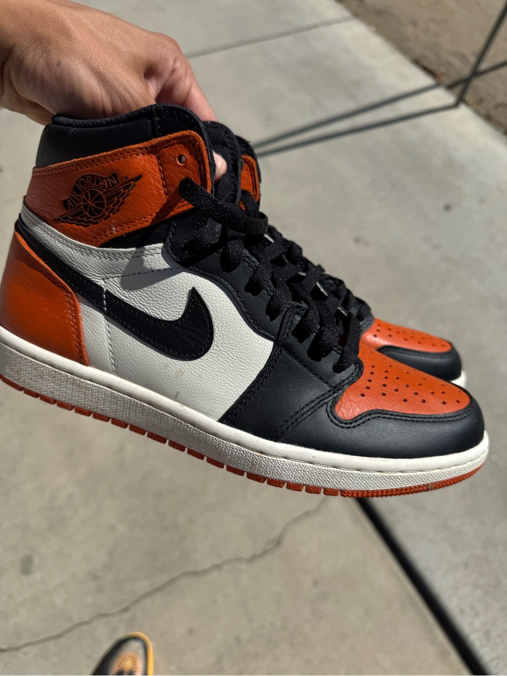 Jordan High-Top Sneakers - Black/White/Orange